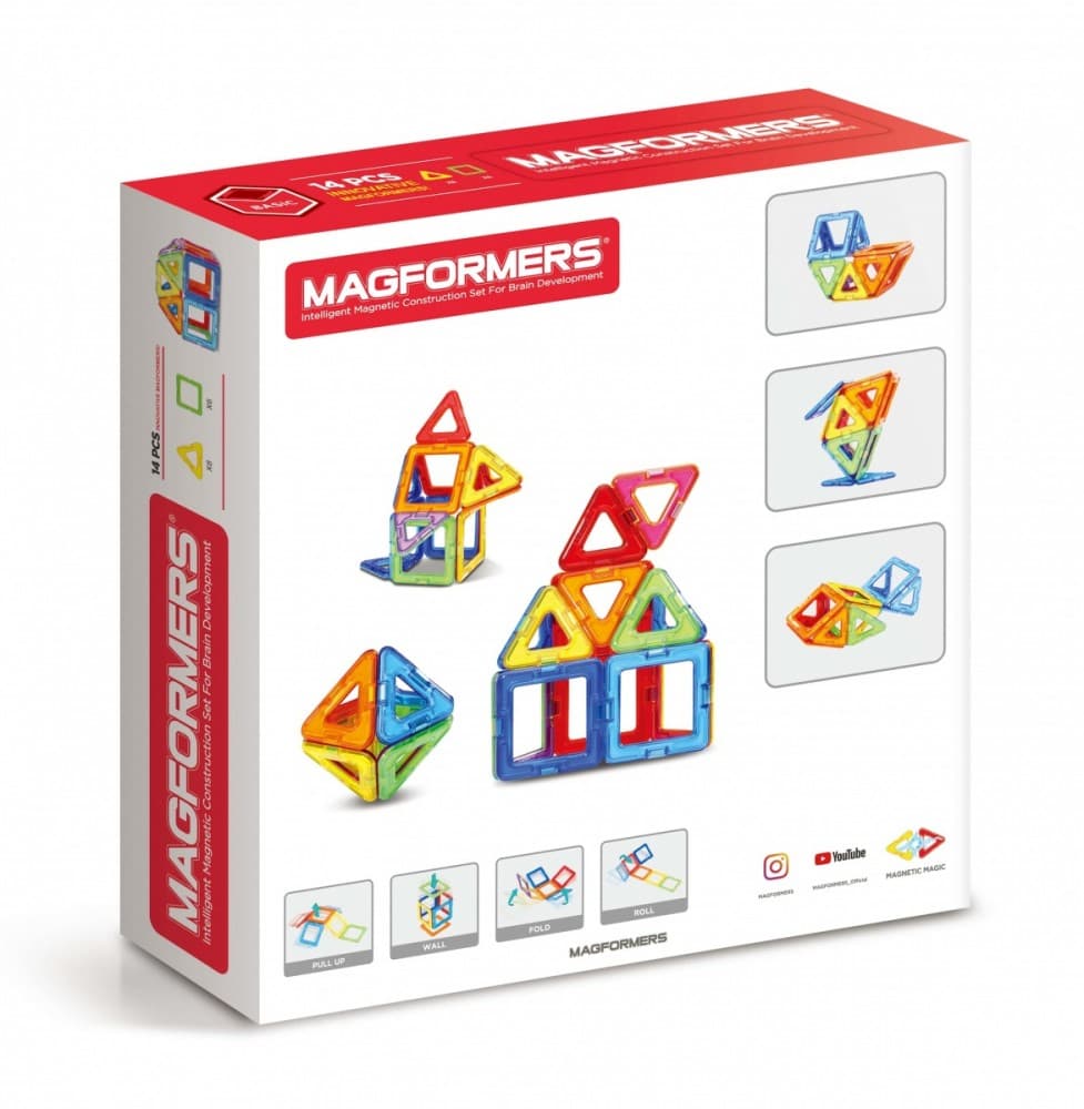 MAGFORMERS BASIC magnetni set, 14 elementov 3