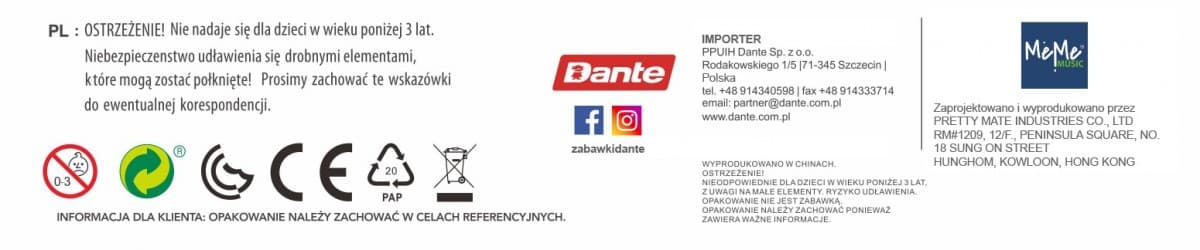 Dante Španska klasična kitara, plastična, 6 strun 2