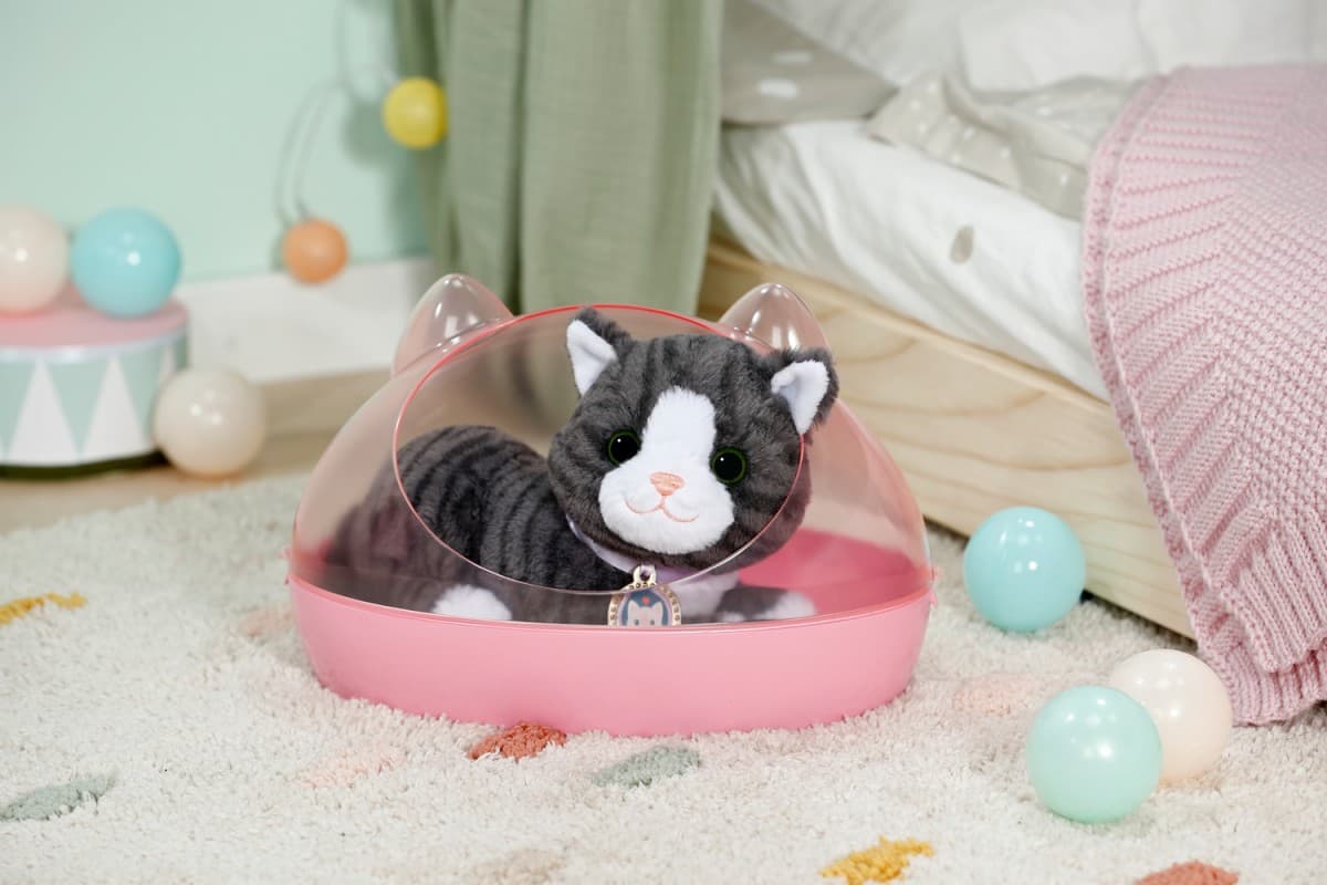 ZAPF BABY born Interaktivna mačka Cookie z ležiščem 4