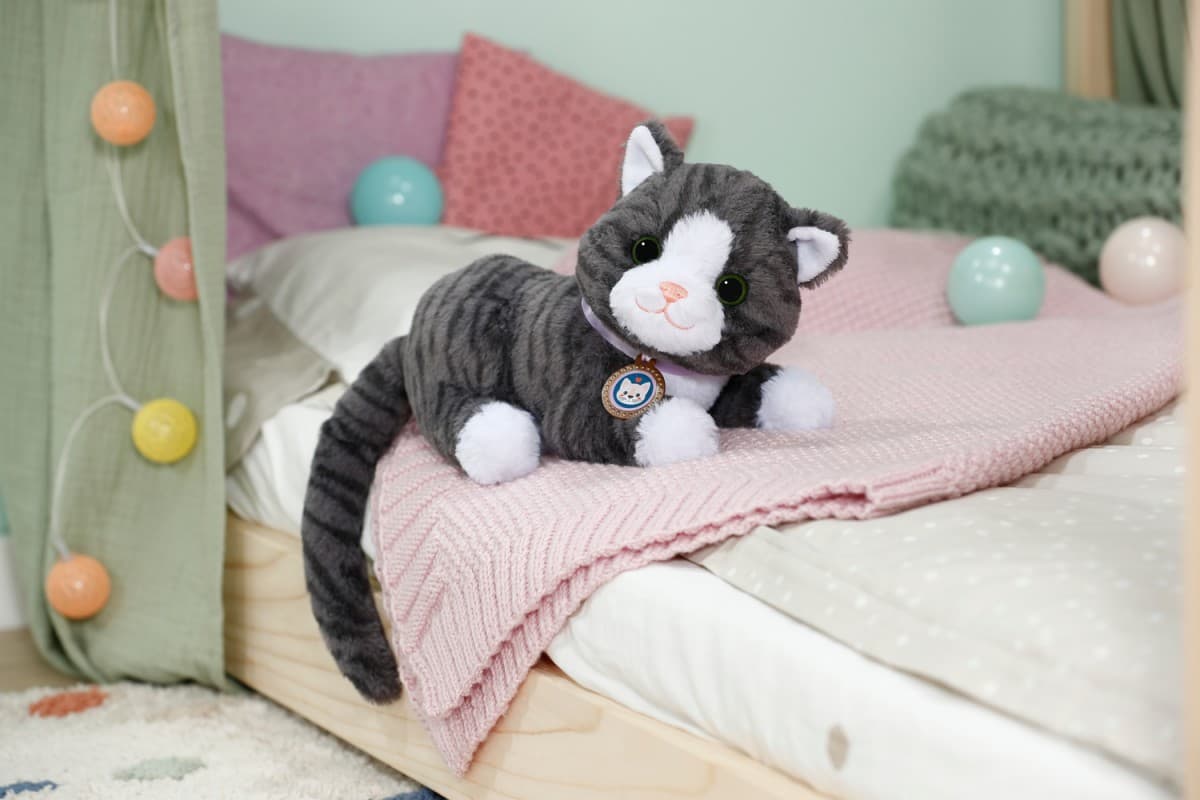 ZAPF BABY born Interaktivna mačka Cookie z ležiščem 6
