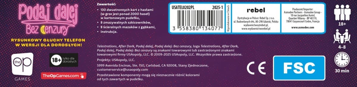 Rebel družabna igra "Podaj naprej! brez cenzure" 5