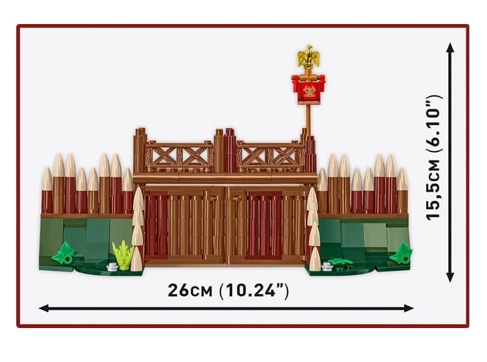 Kocke COBI Rimski imperij - Vrata tabora 591 kock 3