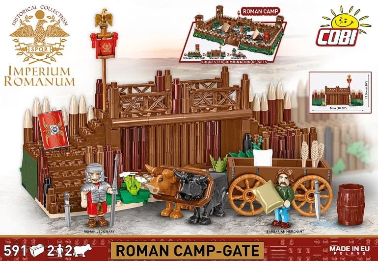 Kocke COBI Rimski imperij - Vrata tabora 591 kock 7