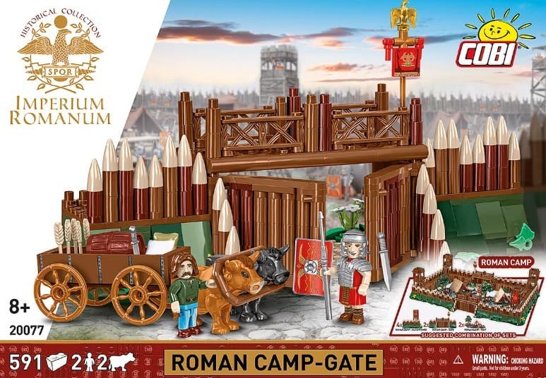 Kocke COBI Rimski imperij - Vrata tabora 591 kock 8