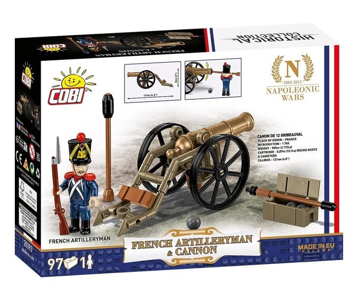 Kocke COBI Francoski topnik z topom, 97 elementov 2