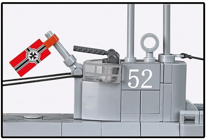 Kocke COBI U-Boot U-52, 474 elementov, model 1:144 6