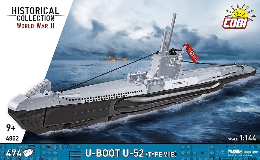 Kocke COBI U-Boot U-52, 474 elementov, model 1:144 8