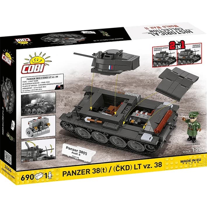 COBI Panzer 38(t) / LT vz.38 gradbeni komplet (690 kosov) 4