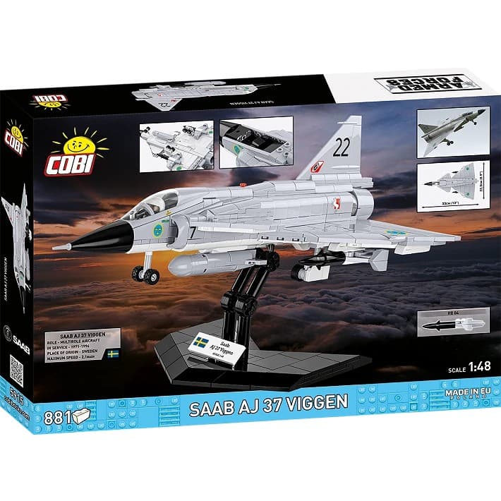 Kocke COBI Saab AJ 37 Viggen, 881 el. 3