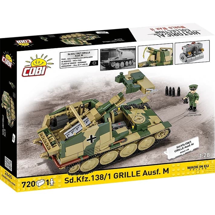 Sestavljivi model samohodnega topa Sd.Kfz.138/1 Grille, 720 kock 4