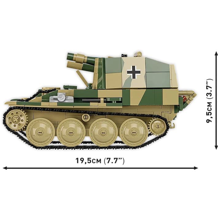 Sestavljivi model samohodnega topa Sd.Kfz.138/1 Grille, 720 kock 8