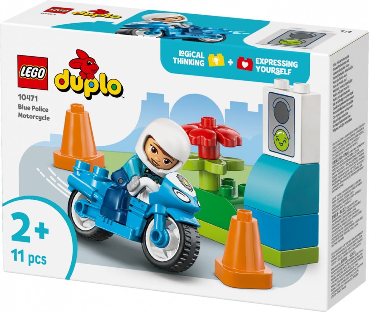 LEGO DUPLO 10471 Modri policijski motor z reševalcem 2