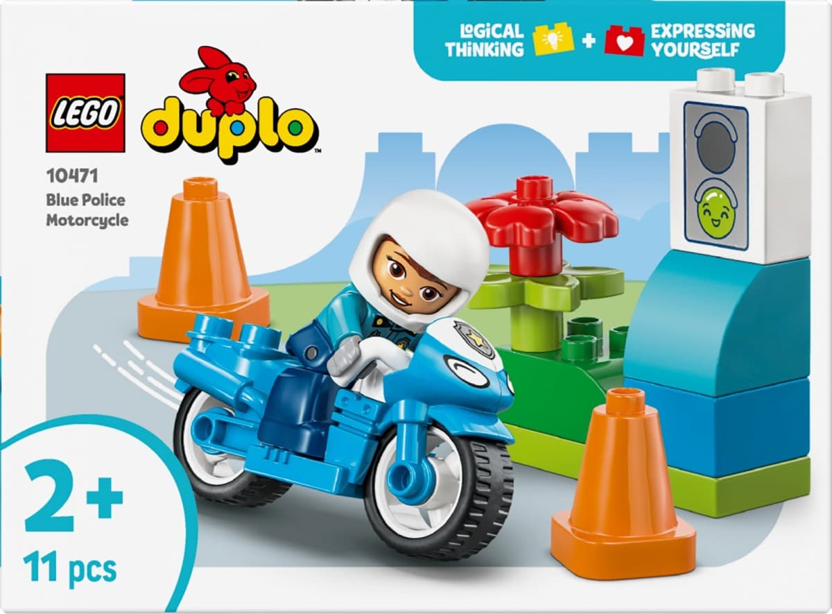 LEGO DUPLO 10471 Modri policijski motor z reševalcem 3