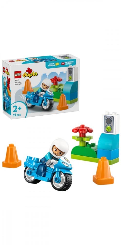 LEGO DUPLO 10471 Modri policijski motor z reševalcem 4