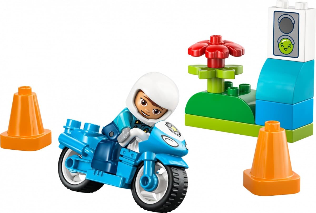 LEGO DUPLO 10471 Modri policijski motor z reševalcem 5