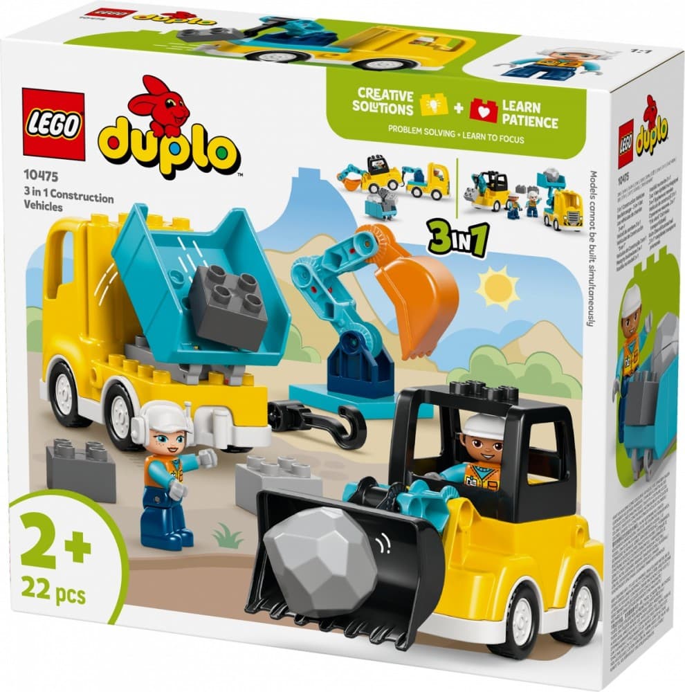 LEGO DUPLO 10475 Gradbena vozila, 3 v 1 5
