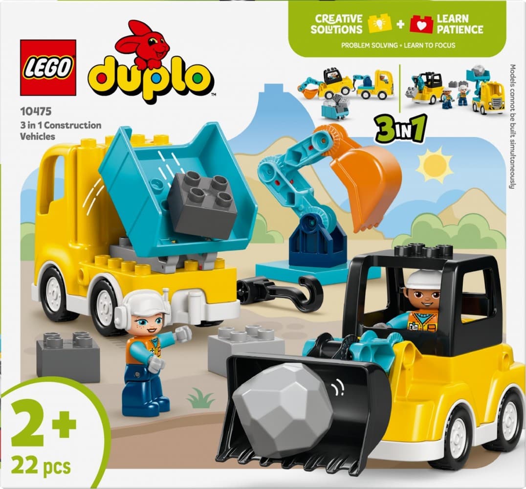 LEGO DUPLO 10475 Gradbena vozila, 3 v 1 6