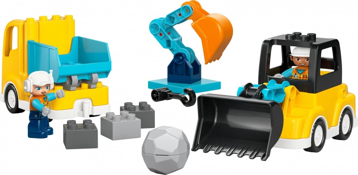 LEGO DUPLO 10475 Gradbena vozila, 3 v 1 8
