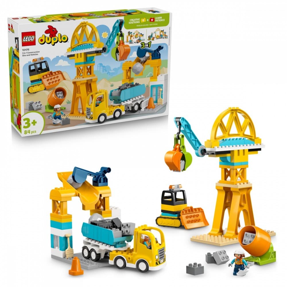 LEGO DUPLO 10476 Gradilišče s vozili 3 v 1 2