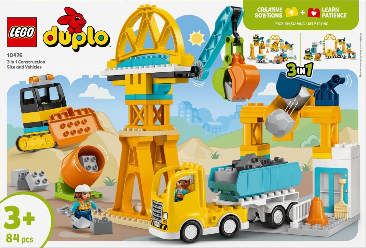 LEGO DUPLO 10476 Gradilišče s vozili 3 v 1 7