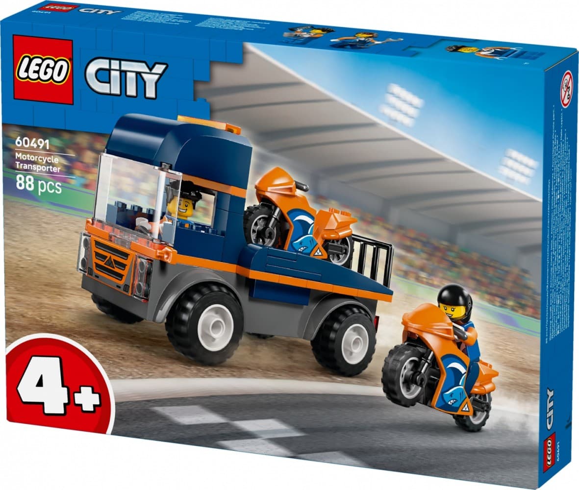 LEGO City 60491 Tovornjak za motorje 6