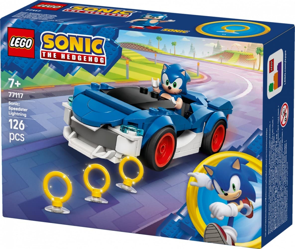 LEGO Sonic 77117: Sonicov dirkalnik Speedster Lightning 2