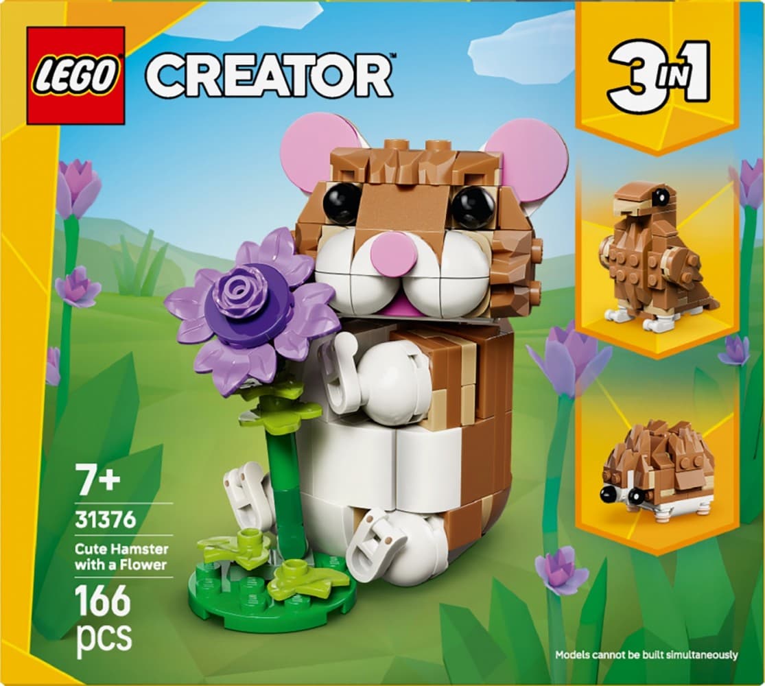 LEGO Creator 3v1 Uroczy chomik s roślinką 31376 3