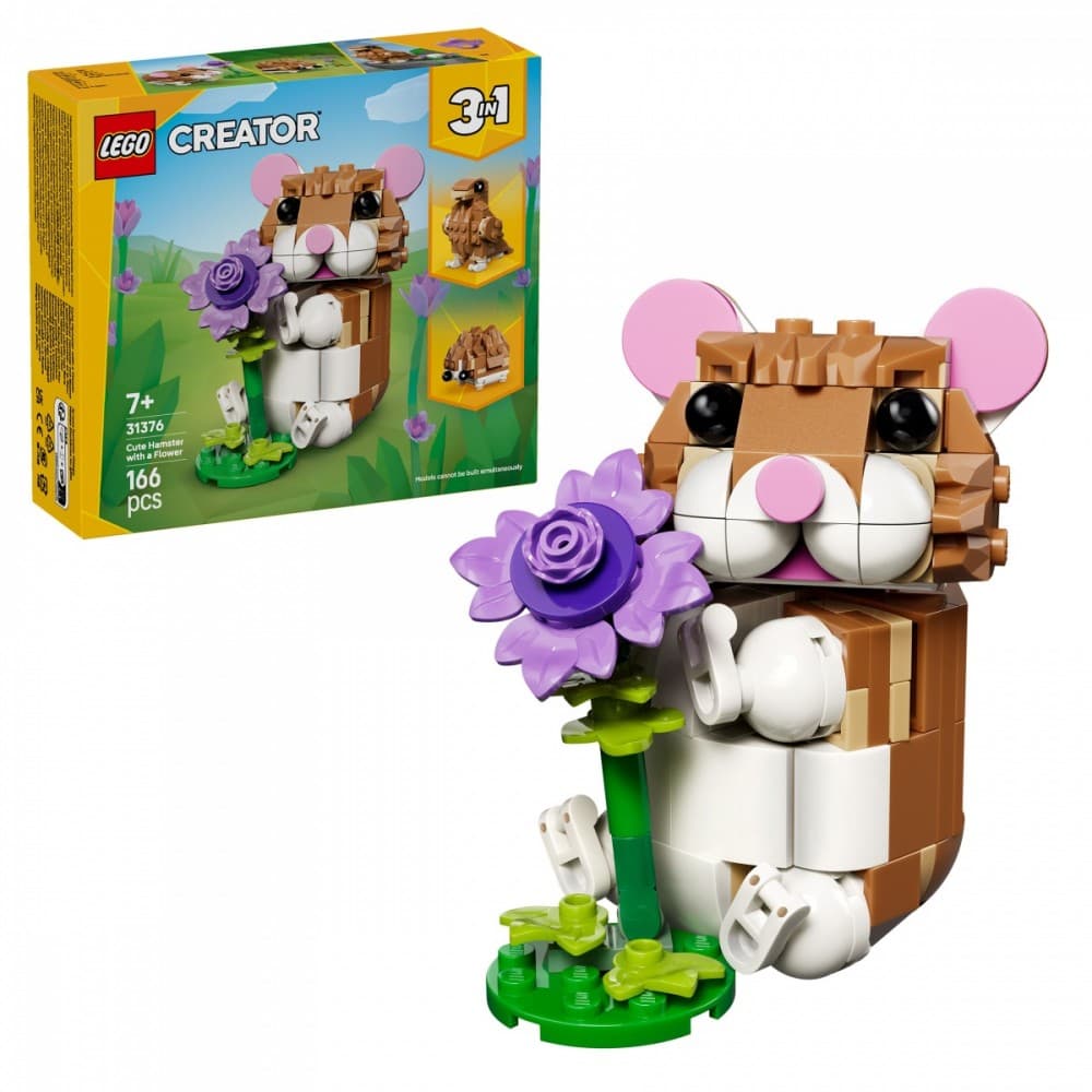 LEGO Creator 3v1 Uroczy chomik s roślinką 31376 5