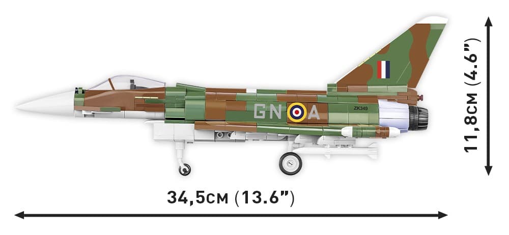 COBI Kocke: Lovski letalo Eurofighter Typhoon FGR4 7