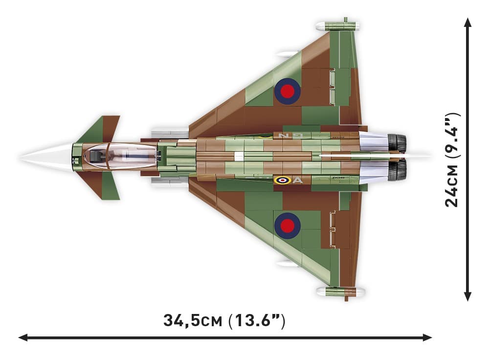 COBI Kocke: Lovski letalo Eurofighter Typhoon FGR4 8
