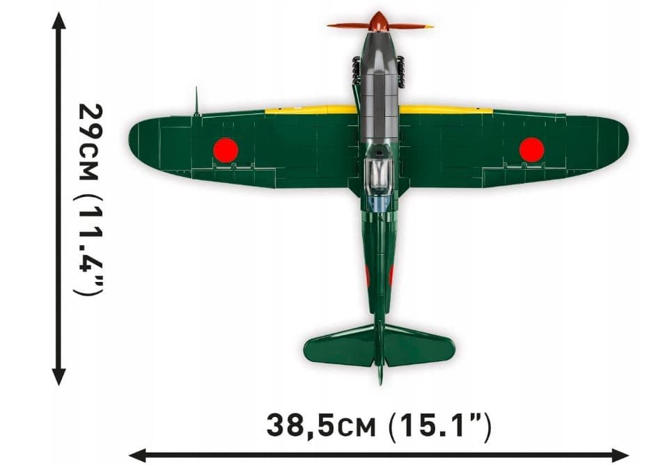 COBI Kocke: Lovski letalo WW II Kawasaki Ki-61 "Tony" 2