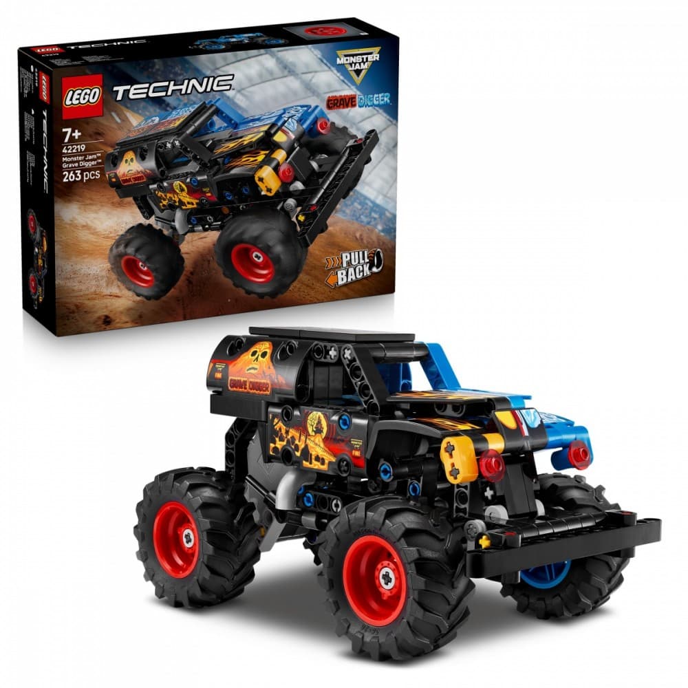 LEGO Technic 42219 Monster Jam Grave Digger Ogenj & Led 2