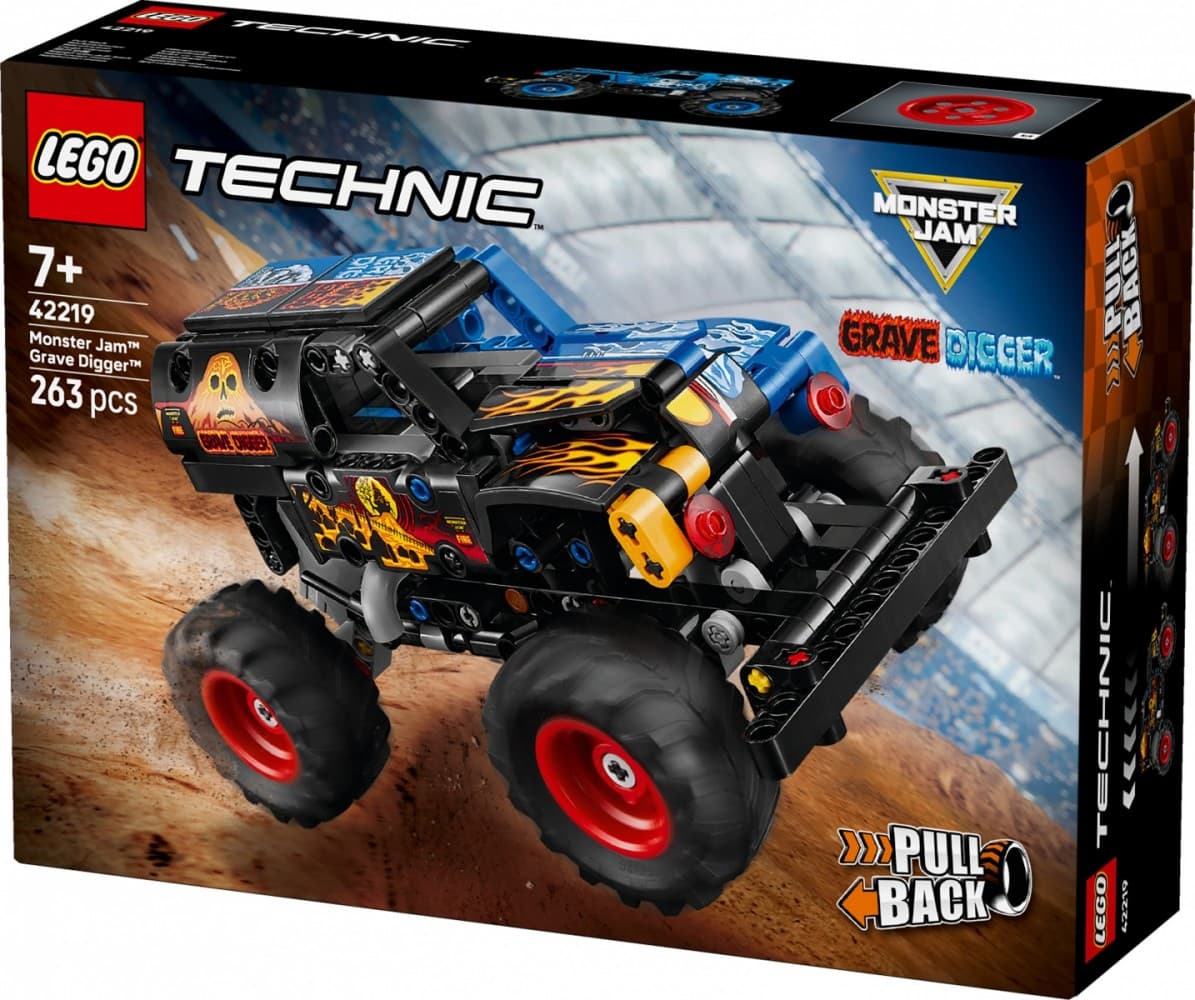 LEGO Technic 42219 Monster Jam Grave Digger Ogenj & Led 6