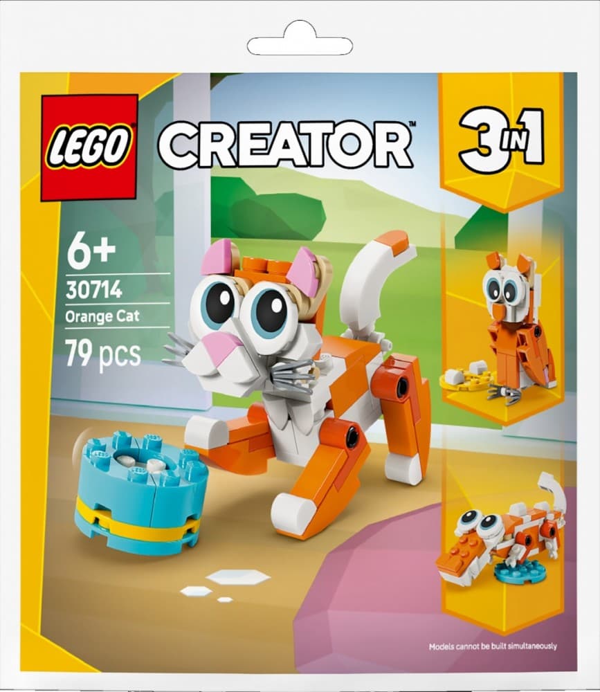 LEGO Creator 3 v 1 30714 Rdeči maček – Zgradite živali 3