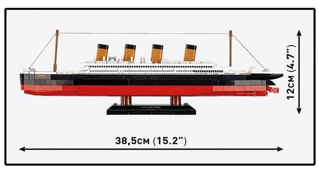 COBI KOCKI 1687 - RMS Olympic, 595 kock 4