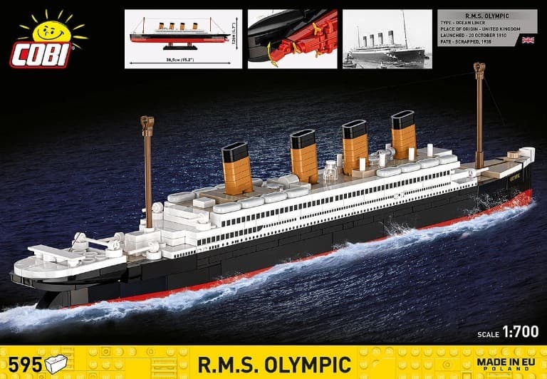 COBI KOCKI 1687 - RMS Olympic, 595 kock 8
