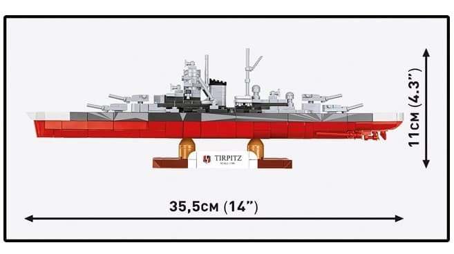 COBI KOCKI 4853 - Bojni ladji Tirpitz, 593 kock 3