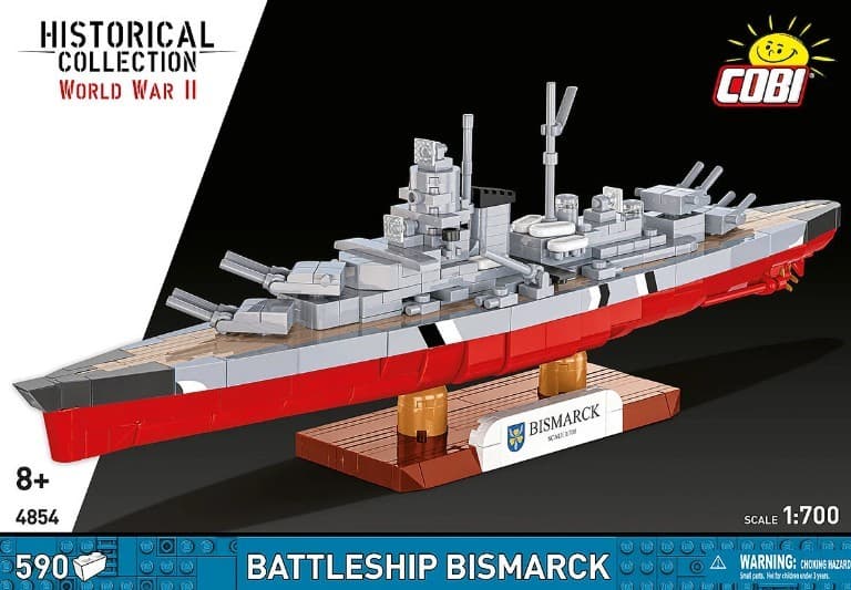 COBI KOCKI 4854 - Bojni ladji Bismarck, 590 kock 8