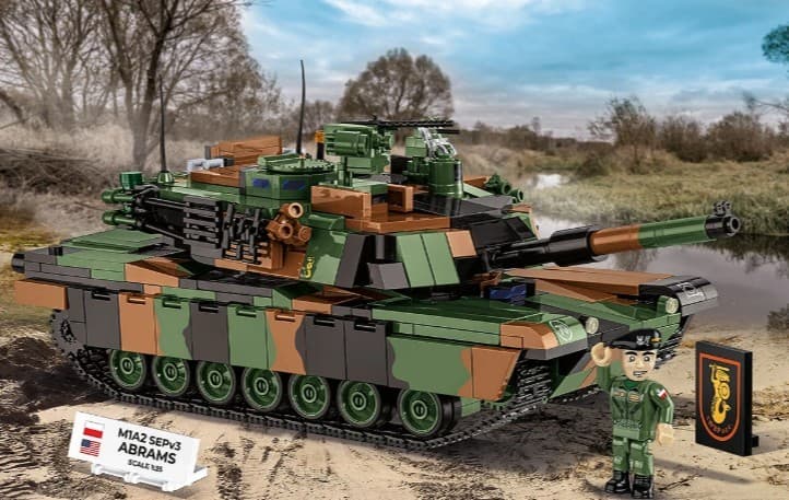COBI KOCKI 2633 - M1A2 SEPv3 Abrams, poljski tenk, 1065 kock 4