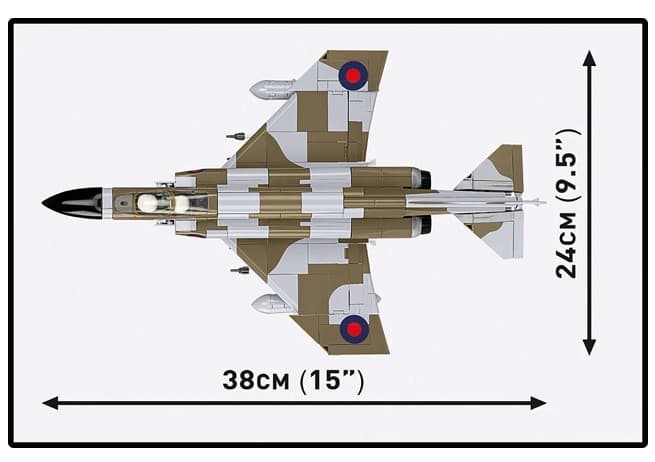 COBI KOCKI 5908 - F-4M Phantom II, britanski lovec, 728 kock 4