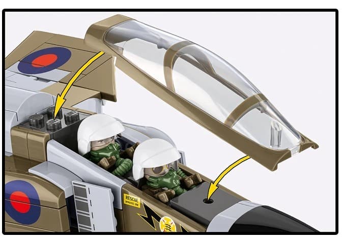 COBI KOCKI 5908 - F-4M Phantom II, britanski lovec, 728 kock 8