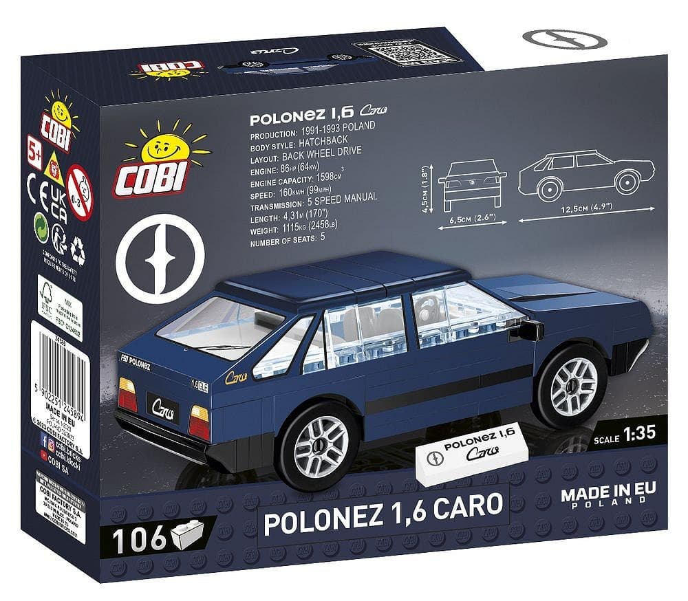 Model avtomobila Polonez 1.6 Caro (1:35) COBI 3