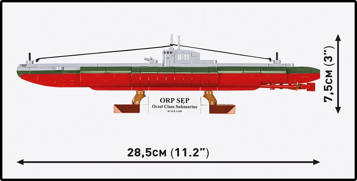 COBI Kocke ORP Sęp (1:300) - 190 kosov 4