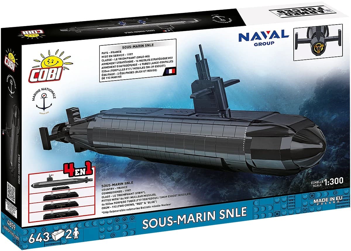 Sestavljivi model podmornice SNLE 643 kocke 3