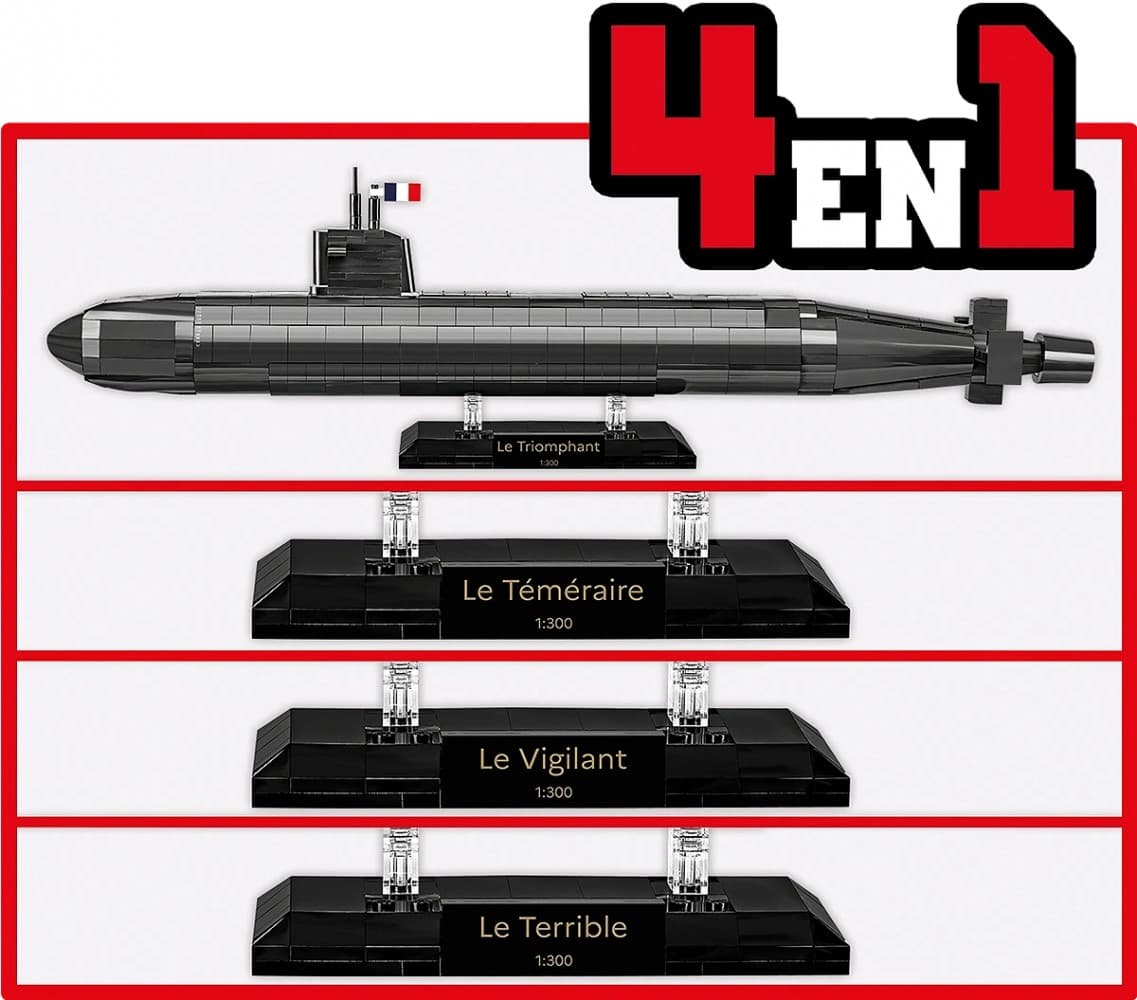 Sestavljivi model podmornice SNLE 643 kocke 5