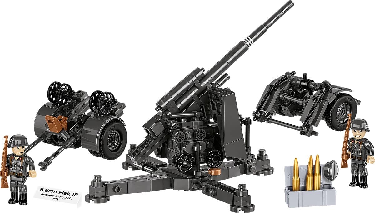 Gradbeni bloki COBI 8.8 cm Flak z vozičkom (360 kock) 8