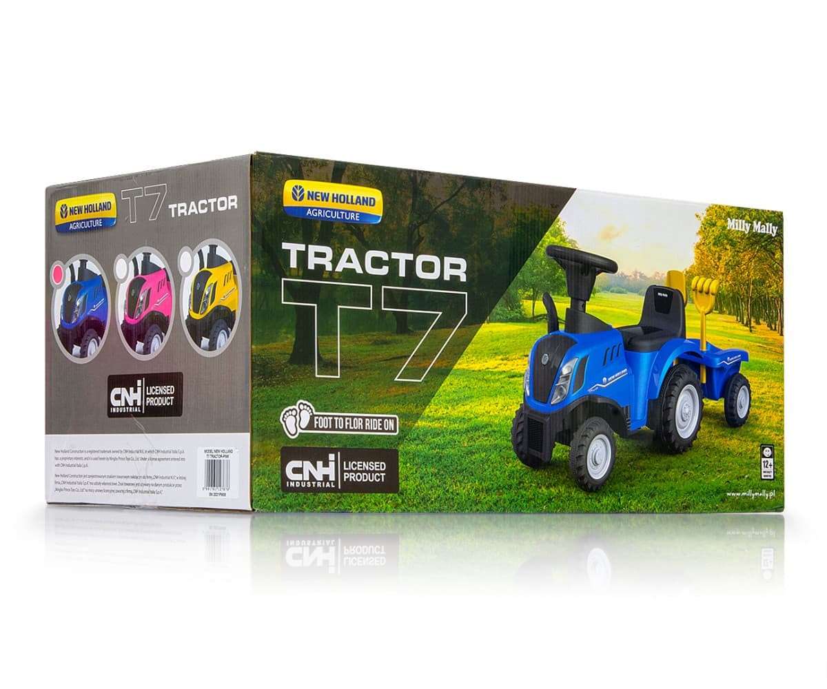 Voziček traktor New Holland T7, moder 8