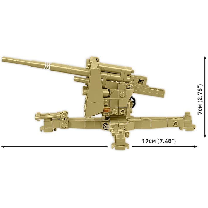 COBI Kocke 3141 – 8,8 cm Flak 18 (Afrika Korps) 3