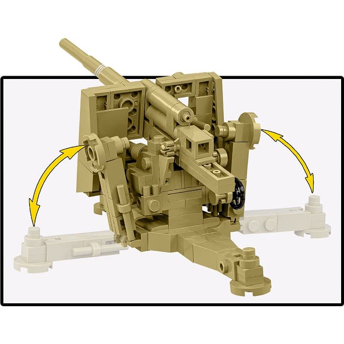 COBI Kocke 3141 – 8,8 cm Flak 18 (Afrika Korps) 4