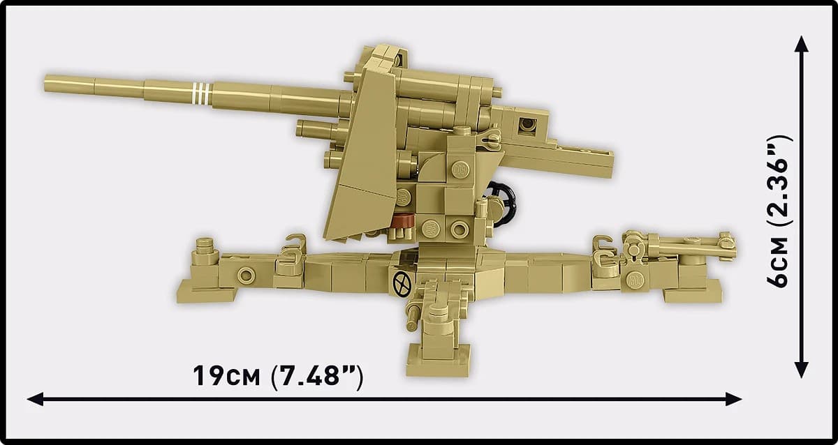 COBI Kocke - Sd.Kfz.8 vleče 8.8 cm Flak 36 (975 kosov) 4